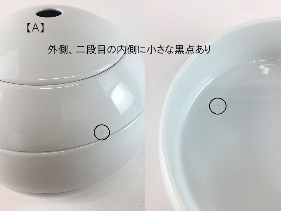 【SALE】玉重　白磁　(A/B)　有田焼【訳あり】