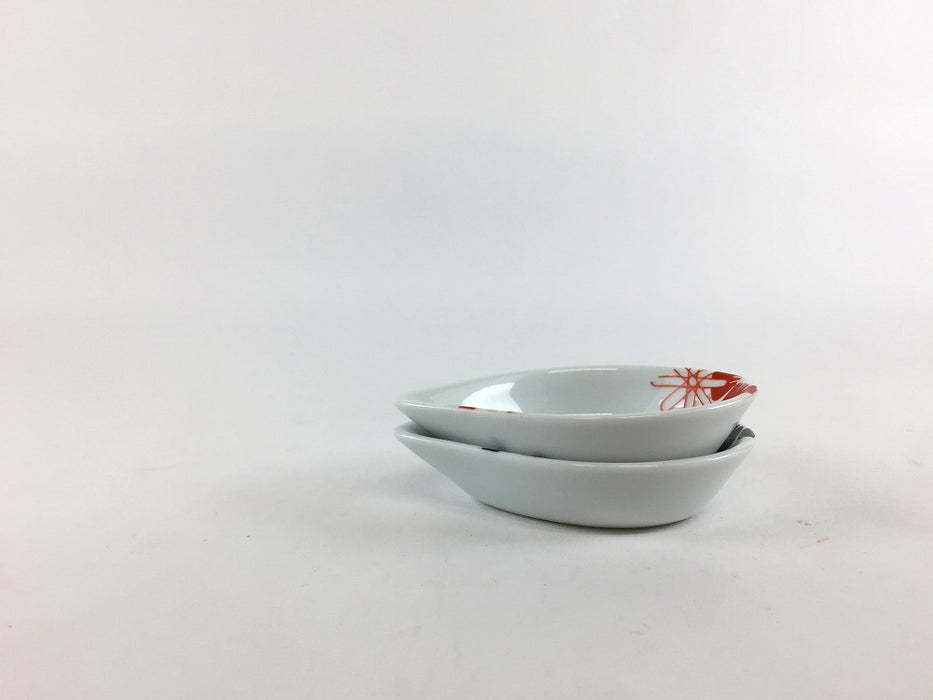 【SALE】スプーンレスト　トロピカル　(赤/黒)　8cm　有田焼【訳あり】