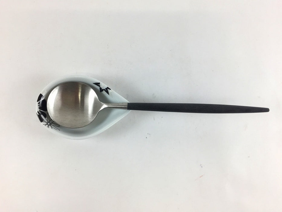 【SALE】スプーンレスト　トロピカル　(赤/黒)　8cm　有田焼【訳あり】