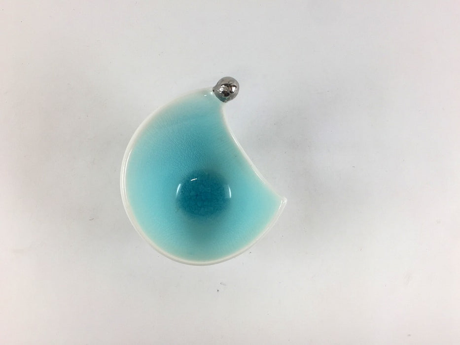 【SALE】ブルー半月小付　7cm　有田焼【訳あり】