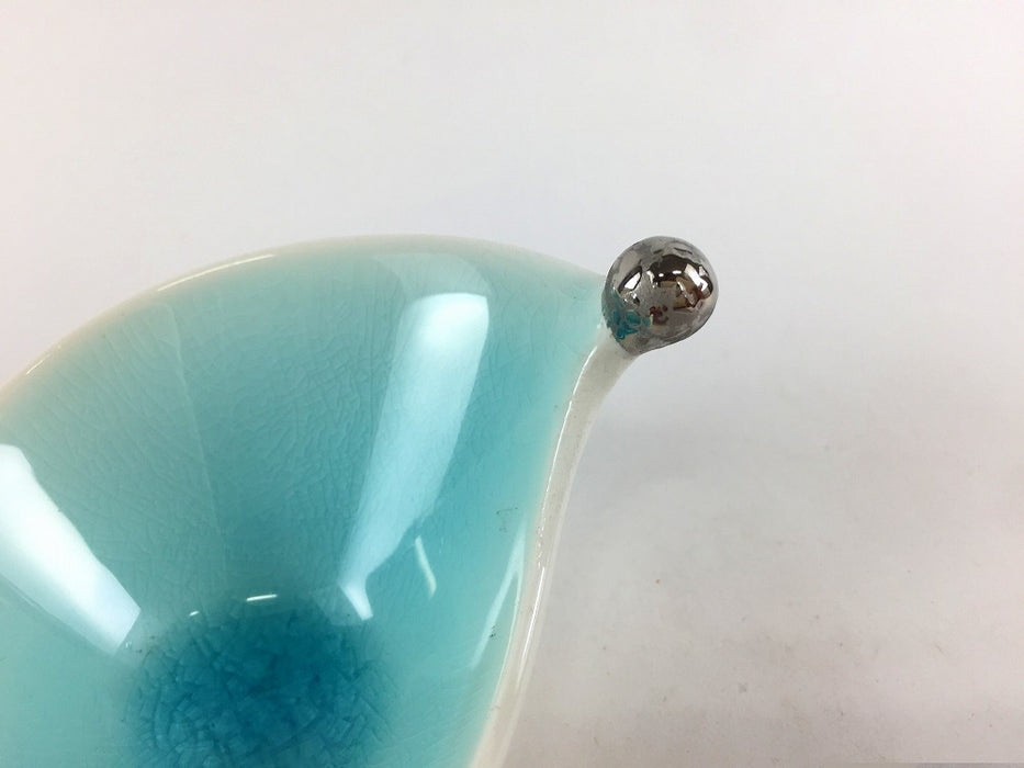 【SALE】ブルー半月小付　7cm　有田焼【訳あり】