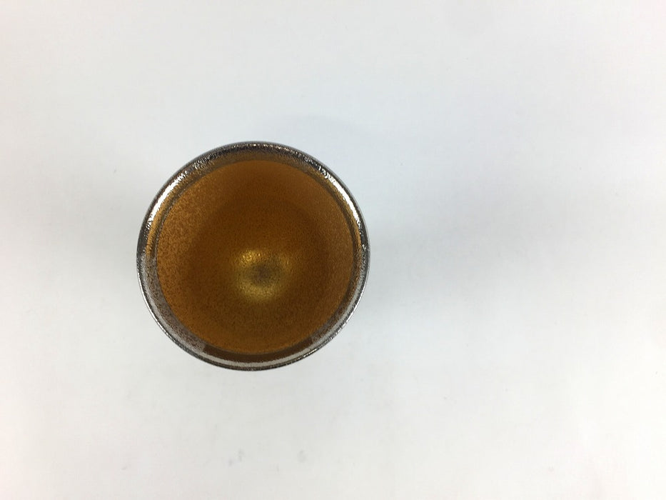 【SALE】棒食前酒　銀市松内金　6cm　有田焼【訳あり】