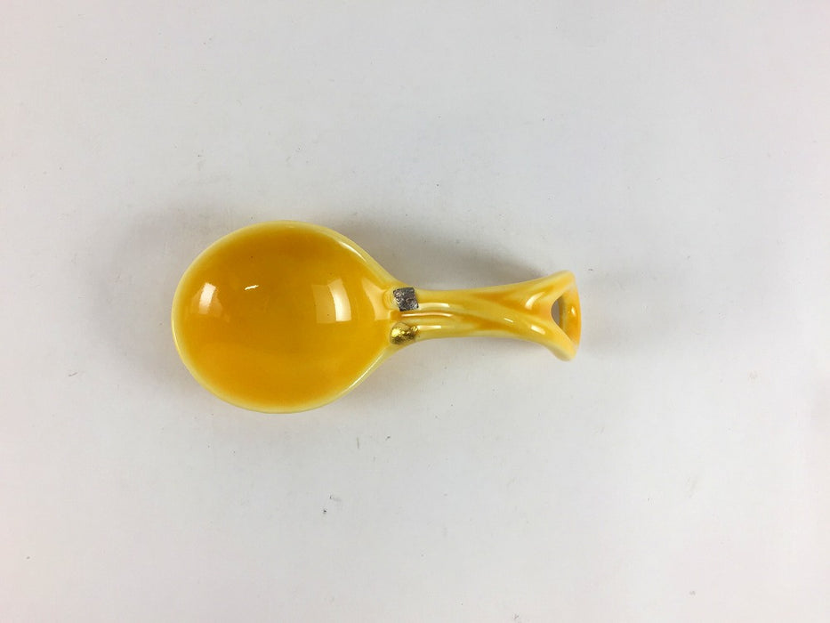 【SALE】スプーン珍味　黄　10cm　有田焼【訳あり】