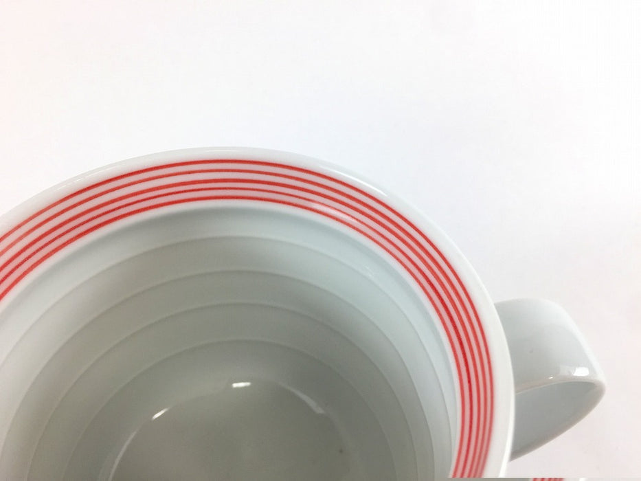 【SALE】和美マグセット　駒赤　8.5cm　波佐見焼【訳あり】