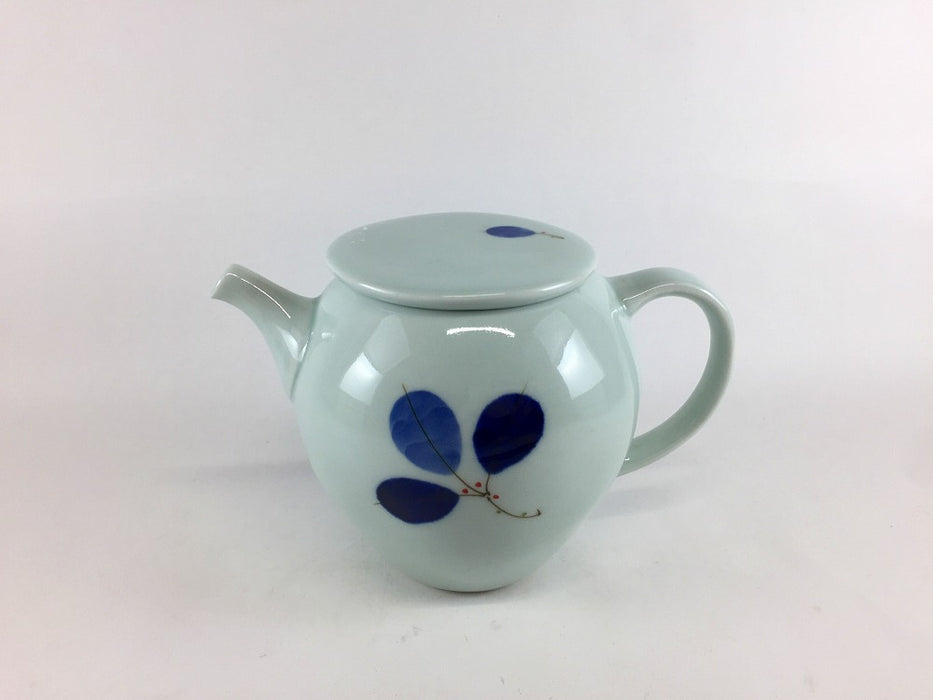 【SALE】ポット　500cc　藍葉　17cm　有田焼【訳あり】