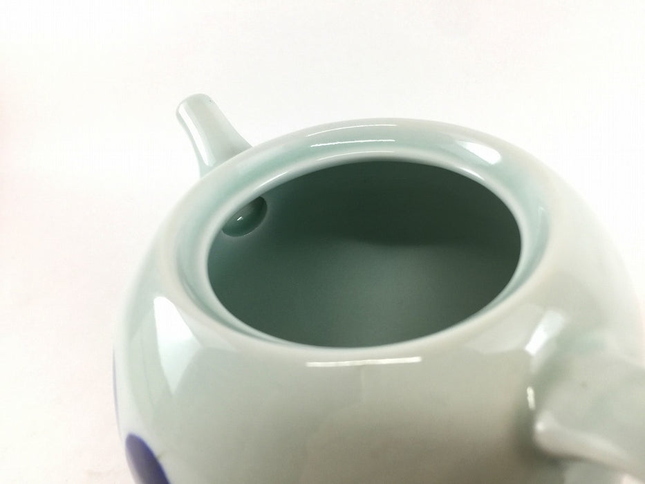 【SALE】ポット　500cc　藍葉　17cm　有田焼【訳あり】