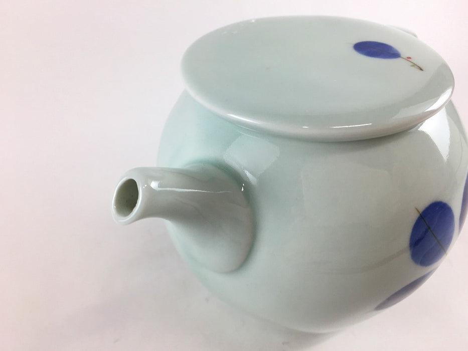 【SALE】ポット　500cc　藍葉　17cm　有田焼【訳あり】