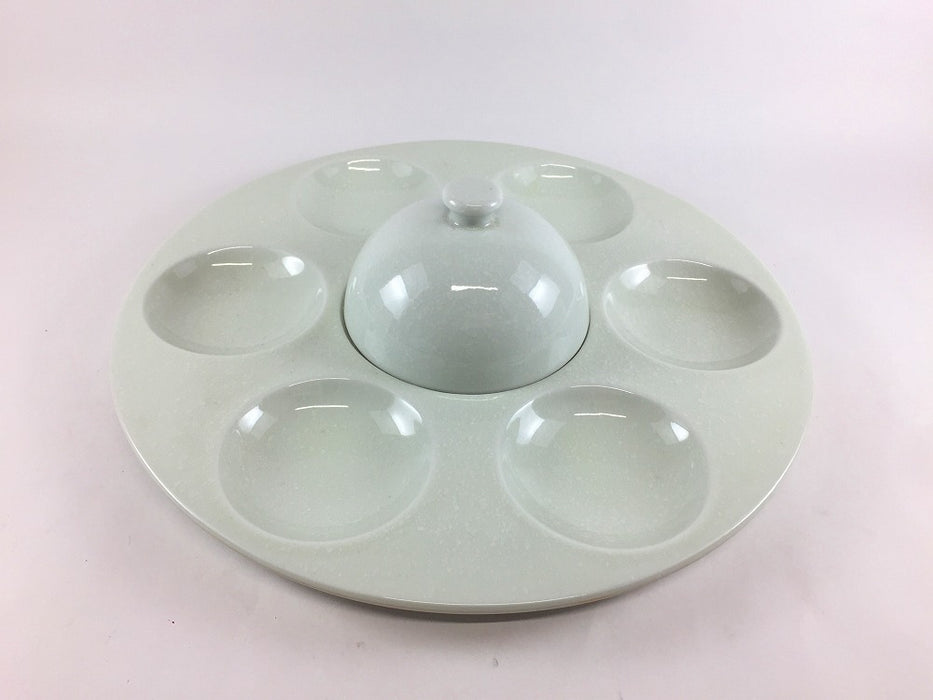 【SALE】蓋付細雪七品盛　28cm　有田焼【訳あり】