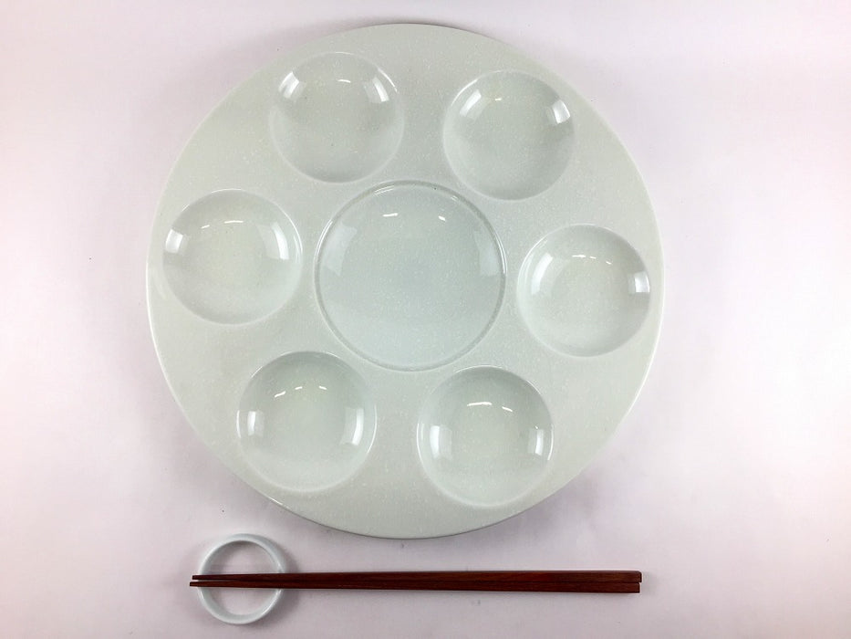 【SALE】蓋付細雪七品盛　28cm　有田焼【訳あり】