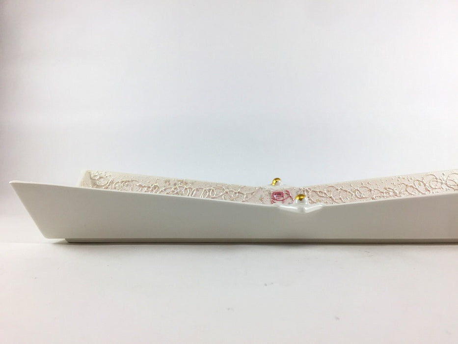 【SALE】蓮糸彩長角皿　35cm　有田焼【訳あり】