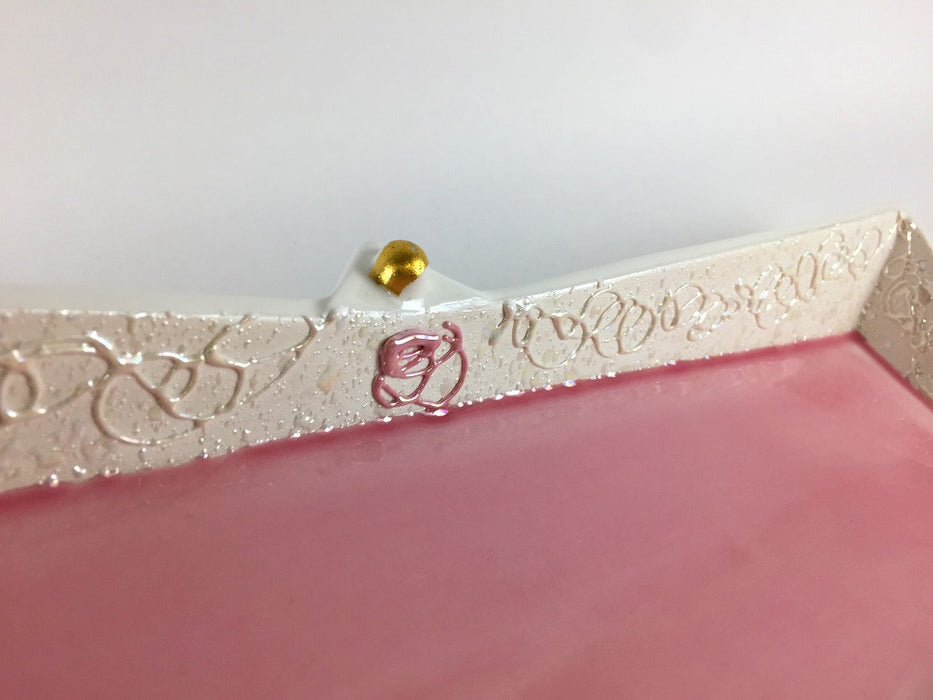 【SALE】蓮糸彩長角皿　35cm　有田焼【訳あり】