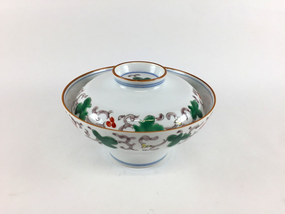 【SALE】杵型蓋物　錦唐草　11.5cm　有田焼【訳あり】