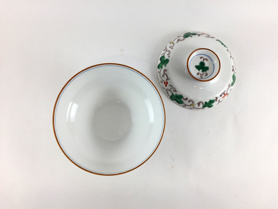 【SALE】杵型蓋物　錦唐草　11.5cm　有田焼【訳あり】