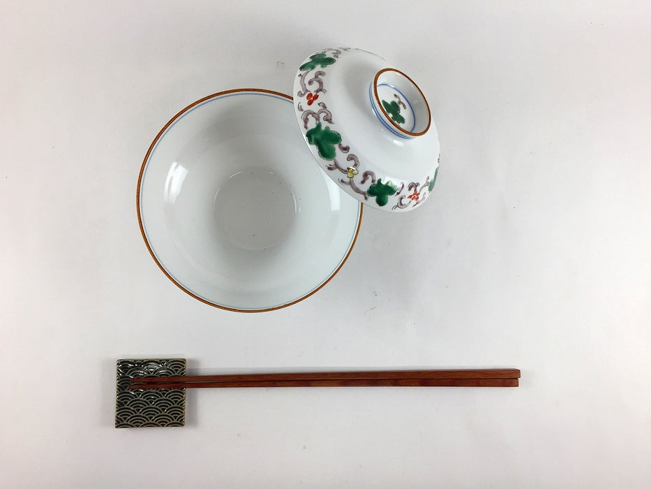 【SALE】杵型蓋物　錦唐草　11.5cm　有田焼【訳あり】