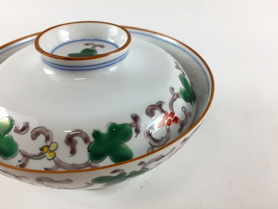 【SALE】杵型蓋物　錦唐草　11.5cm　有田焼【訳あり】