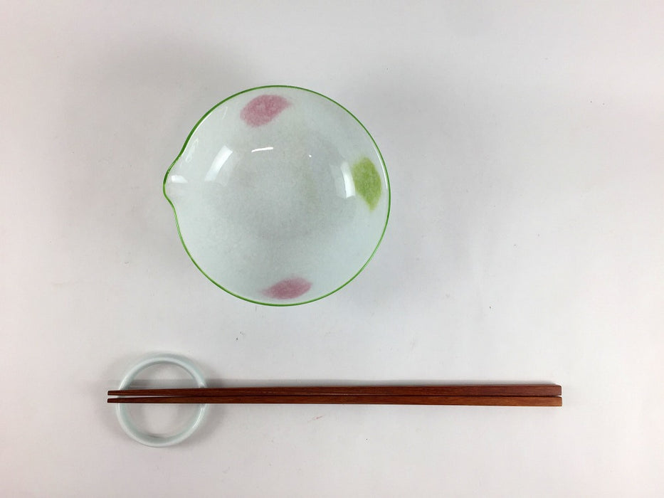 【SALE】片口トンスイ　2色葉　10cm　有田焼【訳あり】