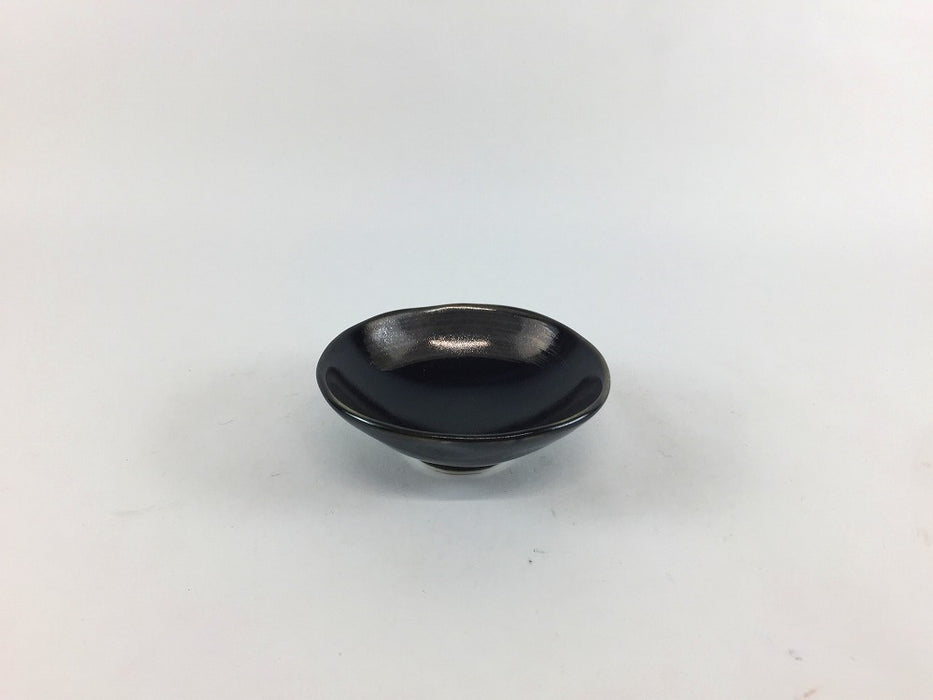 【SALE】黒銀ハケひねりチョコ　7.5cm　有田焼【訳あり】