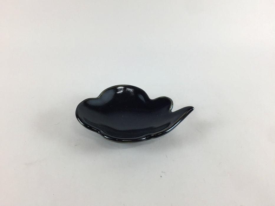 【SALE】黒マット雲型豆小皿　10cm　有田焼【訳あり】