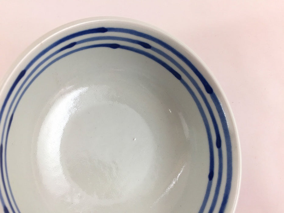 【SALE】和染ライン　浅小鉢　13cm　波佐見焼【訳あり】