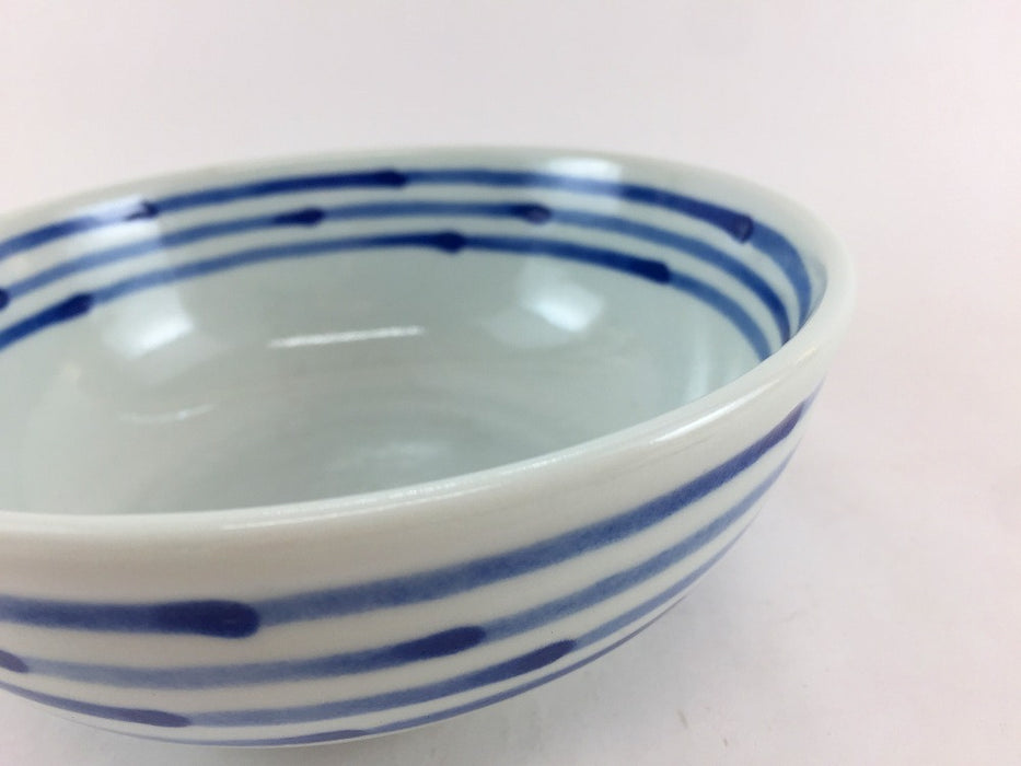 【SALE】和染ライン　浅小鉢　13cm　波佐見焼【訳あり】