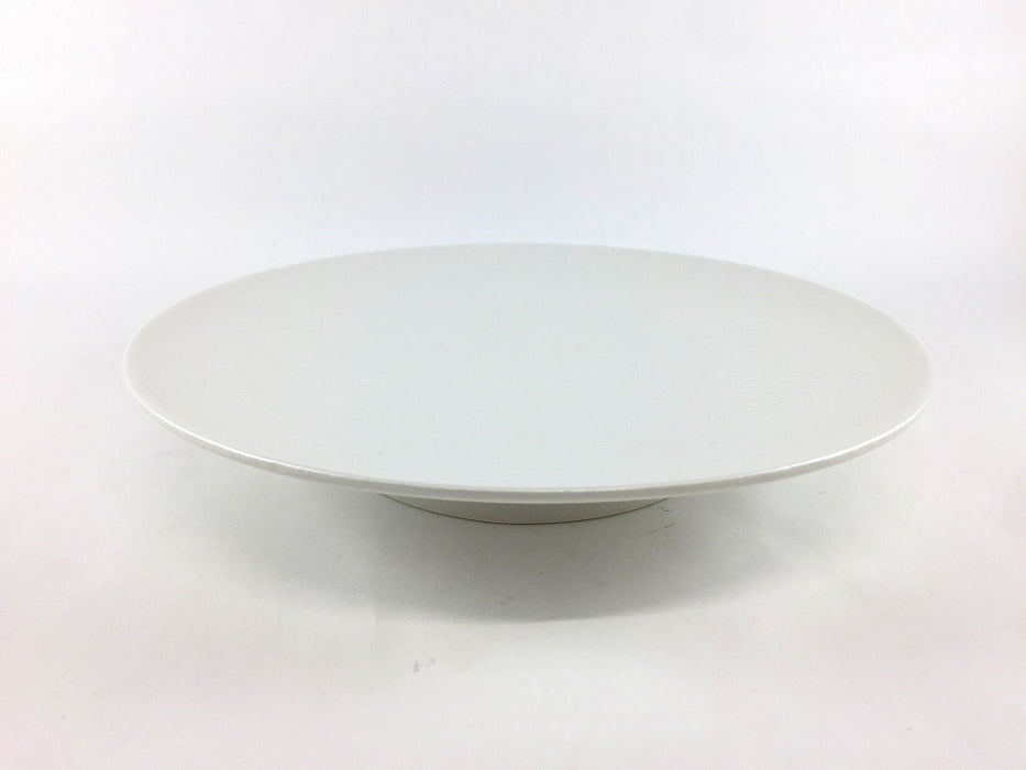 23cm高台プレート　白泡雲銀　有田焼(j.R)