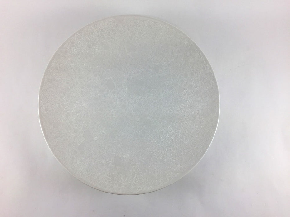23cm高台プレート　白泡雲銀　有田焼(j.R)