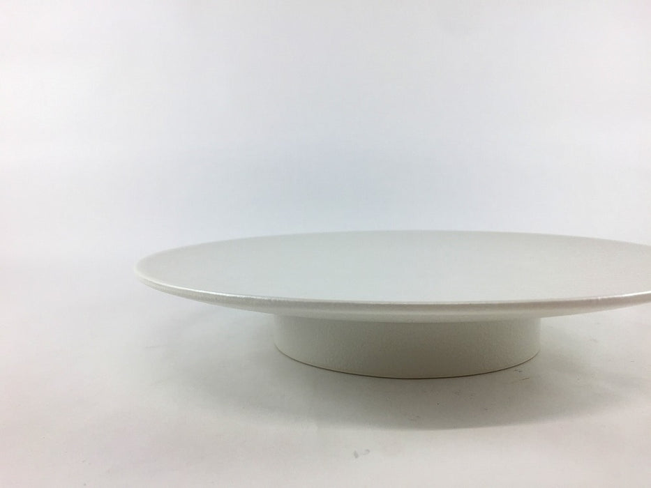 23cm高台プレート　白泡雲銀　有田焼(j.R)