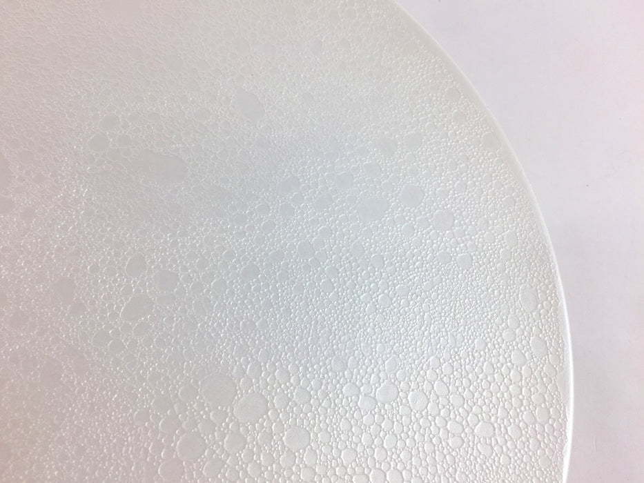 19cm高台プレート　白泡雲銀　有田焼(j.R)