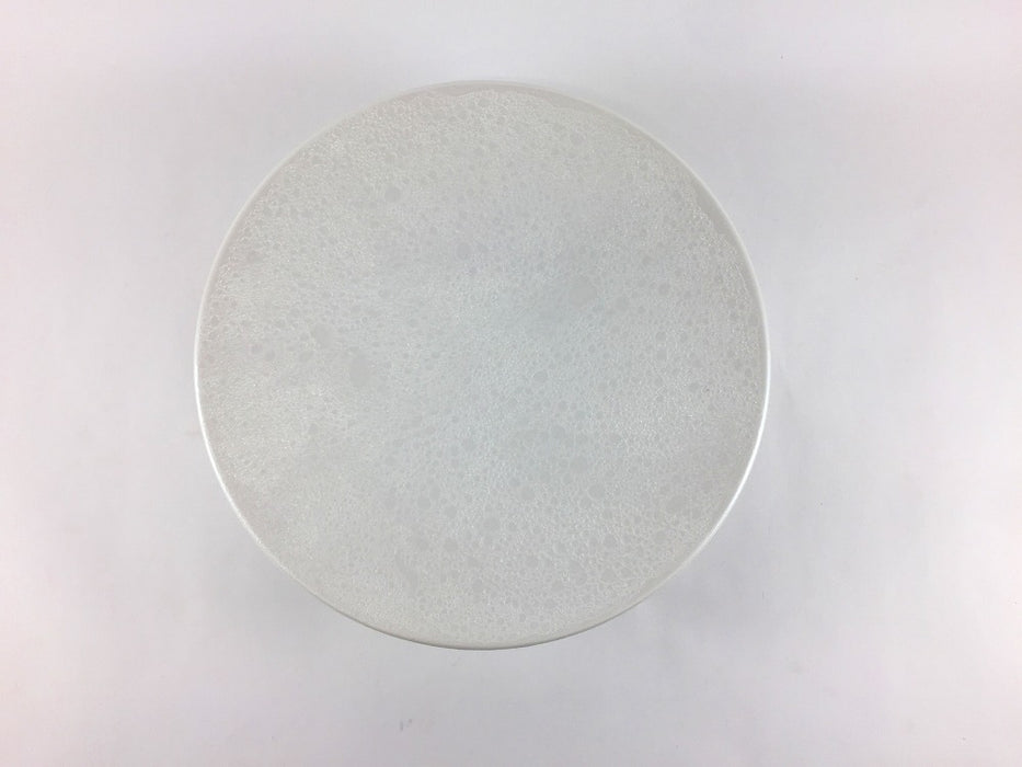 19cm高台プレート　白泡雲銀　有田焼(j.R)