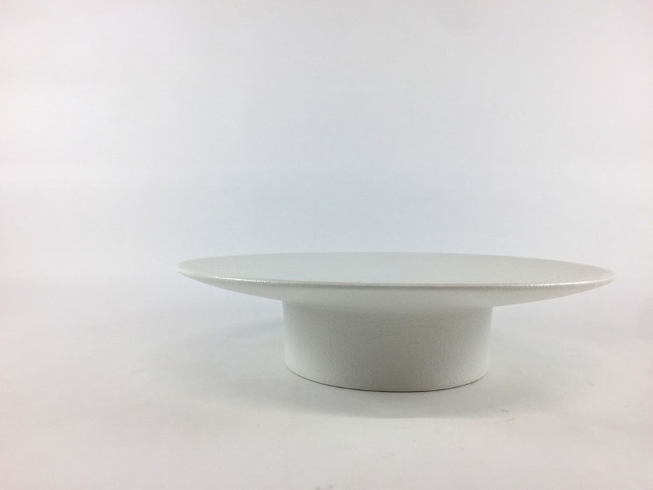 19cm高台プレート　白泡雲銀　有田焼(j.R)