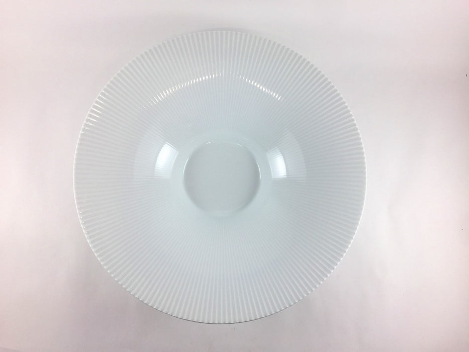 白磁　φ290鎬反ボウル　29cm　有田焼(j.R)