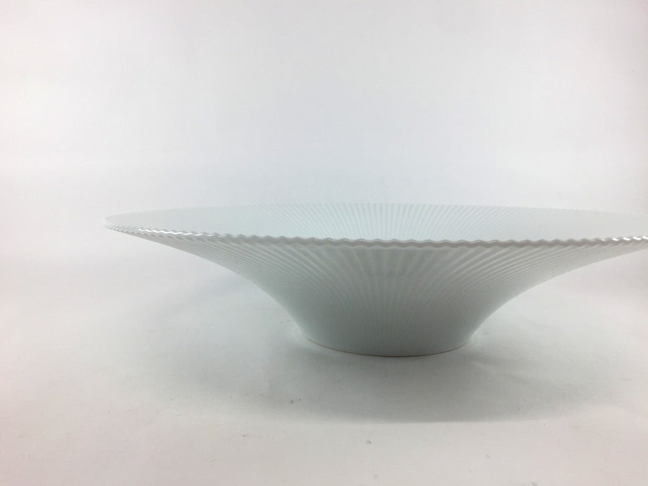 白磁　φ290鎬反ボウル　29cm　有田焼(j.R)