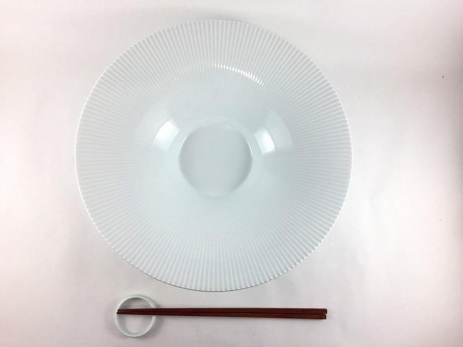 白磁　φ290鎬反ボウル　29cm　有田焼(j.R)