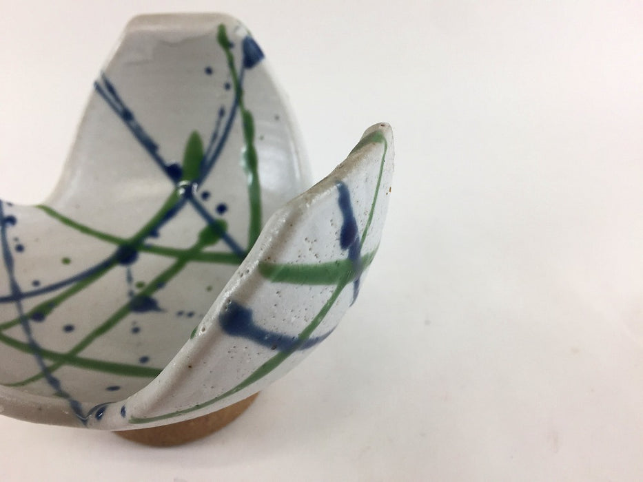 【SALE】ルリグリーン高台小丼　11cm　有田焼【訳あり】