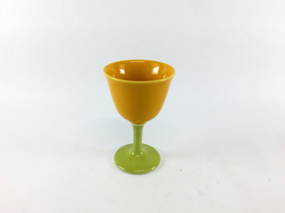 【SALE】ワイングラス　黄系　6cm/50cc　有田焼【訳あり】