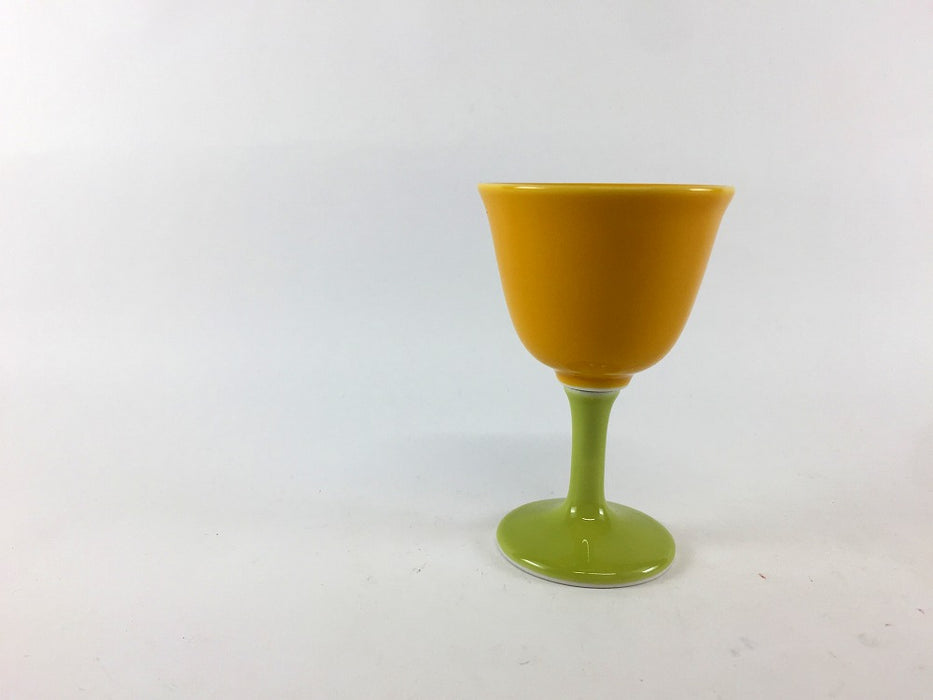 【SALE】ワイングラス　黄系　6cm/50cc　有田焼【訳あり】