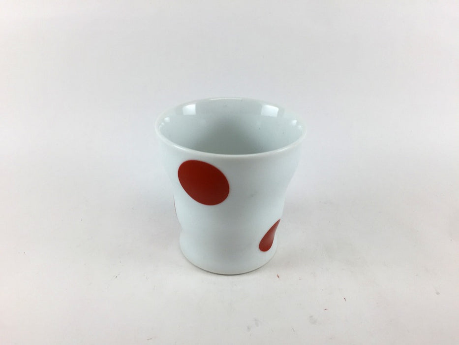 【SALE】SカップG150cc　赤丸　7cm(150cc)　波佐見焼【訳あり】