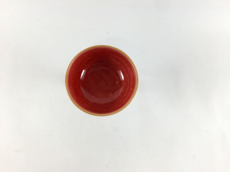 【SALE】高杯　赤オリベ金　6cm/30cc　有田焼【訳あり】