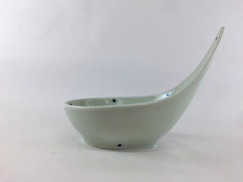 【SALE】染付点柄しずく型小丼　20cm　有田焼【訳あり】