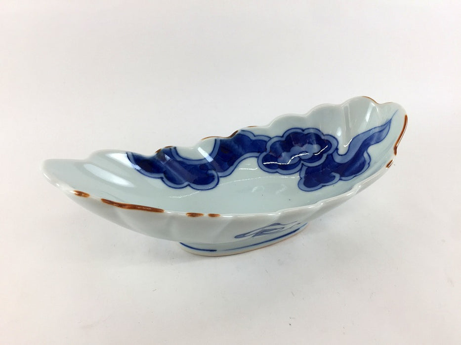 【SALE】染雲菊型小鉢　20cm　有田焼【訳あり】