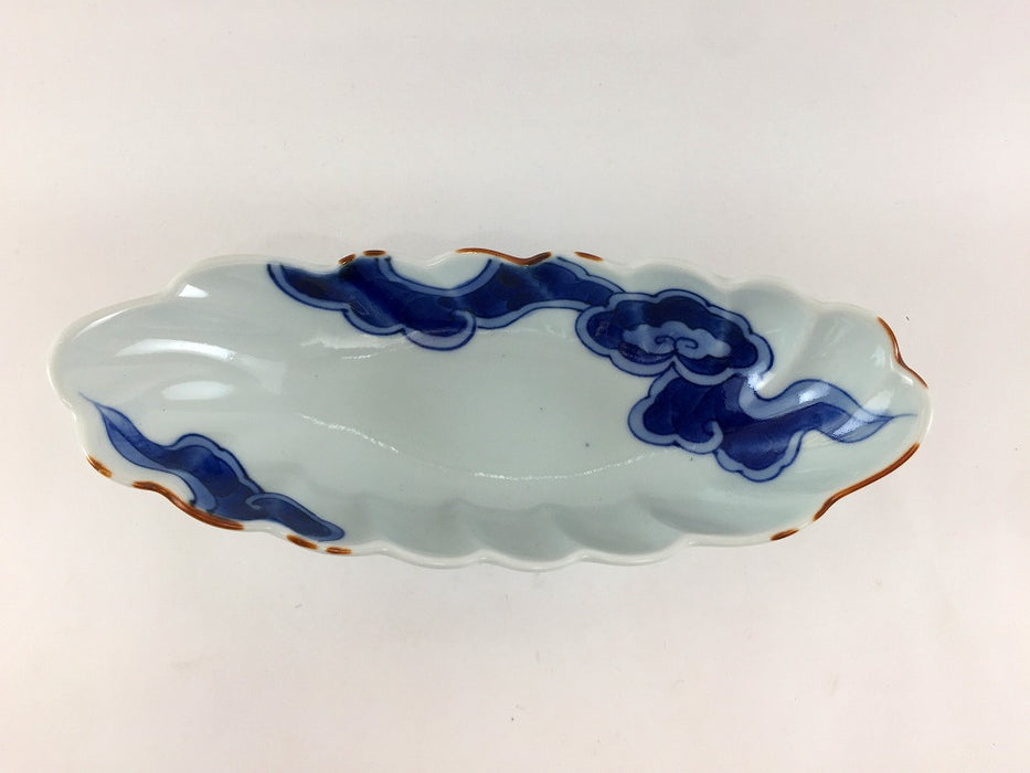 【SALE】染雲菊型小鉢　20cm　有田焼【訳あり】