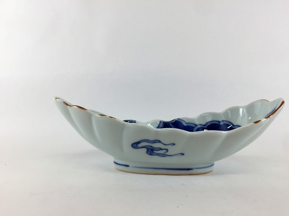 【SALE】染雲菊型小鉢　20cm　有田焼【訳あり】