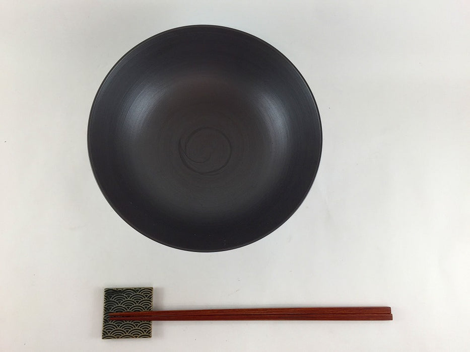 【SALE】160高平鉢　黒巻　16cm　有田焼【訳あり】