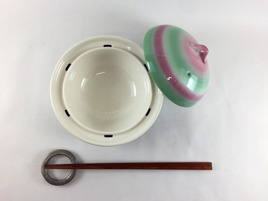 【SALE】二色吹　蒸気元小鍋　16cm　有田焼【訳あり】