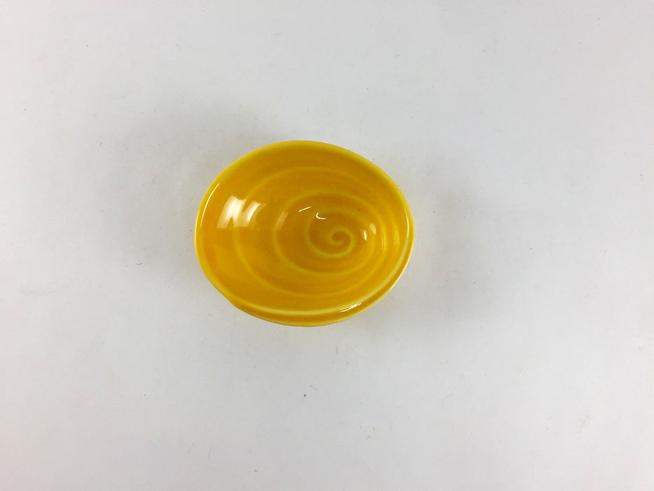 【SALE】巻貝珍味　黄　6.5cm　有田焼【訳あり】
