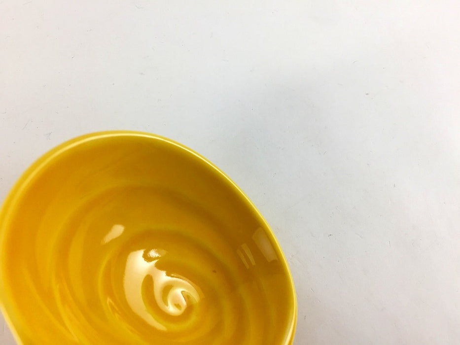 【SALE】巻貝珍味　黄　6.5cm　有田焼【訳あり】