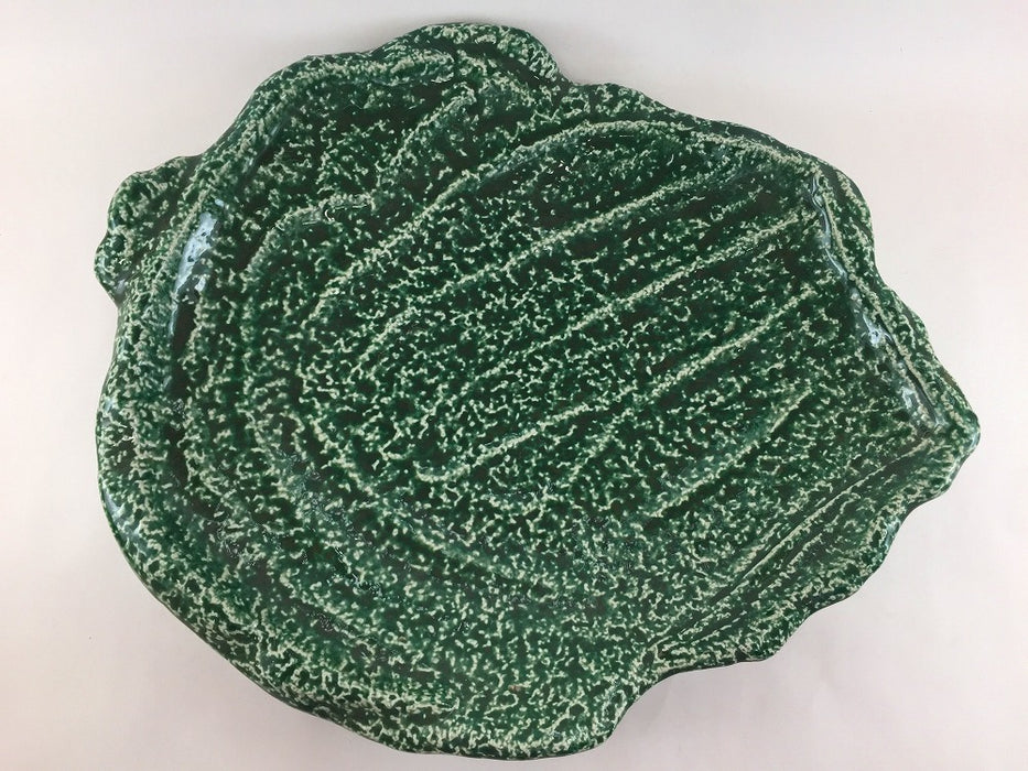 【SALE】織部木の葉盛込　36cm　有田焼【訳あり】