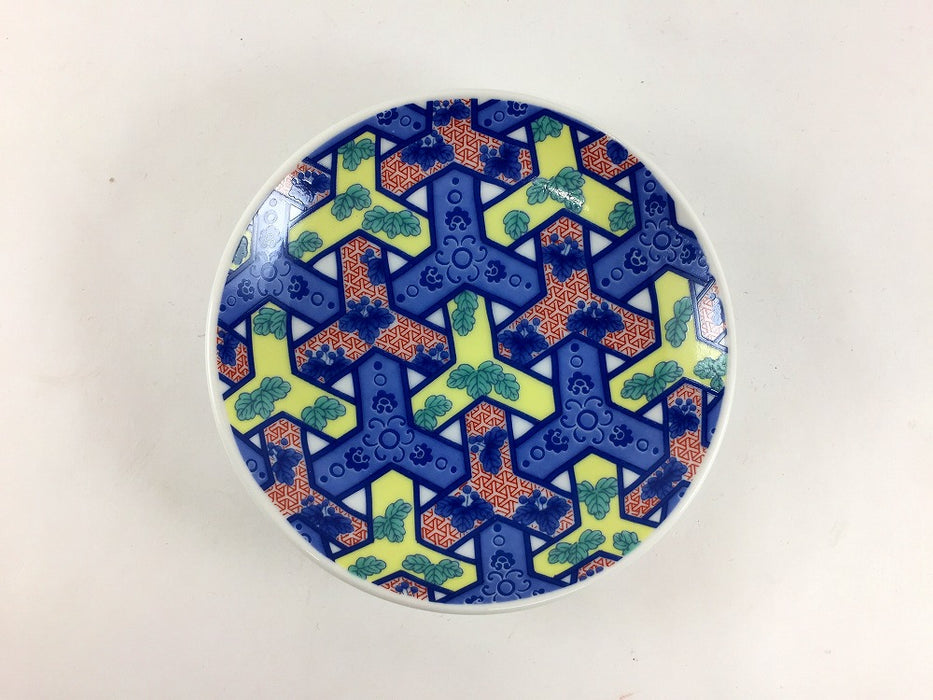 【12月中旬入荷予定】色鍋島小皿　5枚揃い(化粧箱入)　肥前有田焼(j.R)