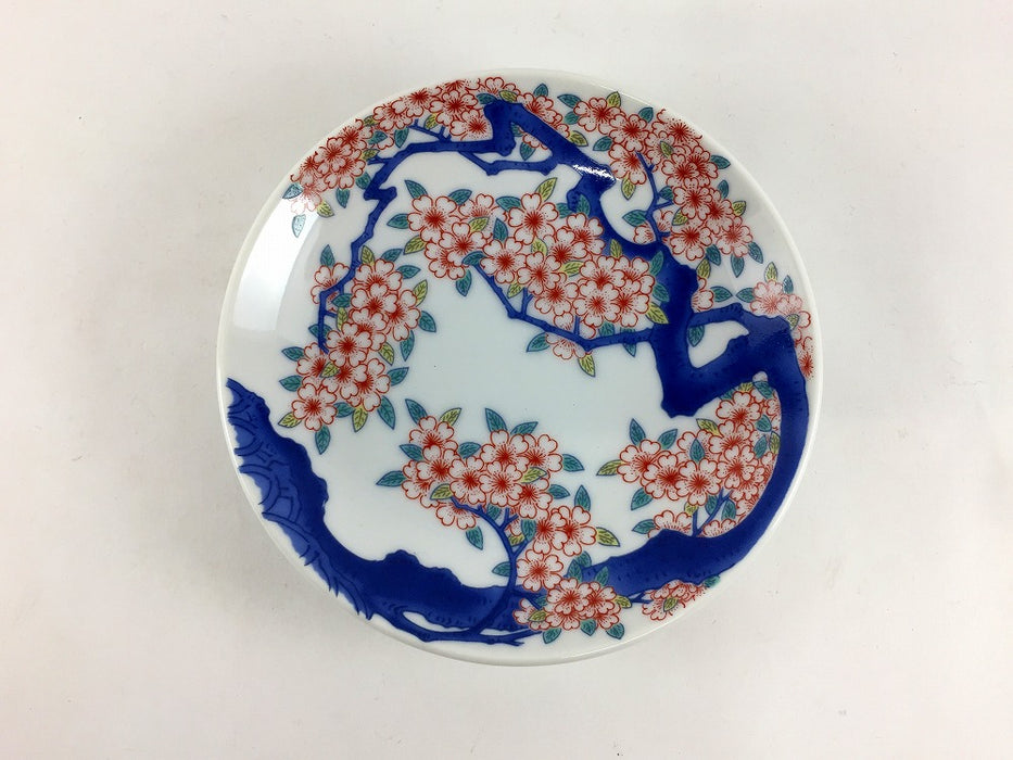 【12月中旬入荷予定】色鍋島小皿　5枚揃い(化粧箱入)　肥前有田焼(j.R)