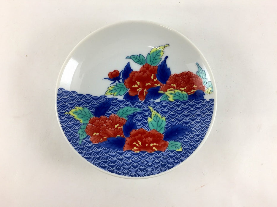 【12月中旬入荷予定】色鍋島小皿　5枚揃い(化粧箱入)　肥前有田焼(j.R)